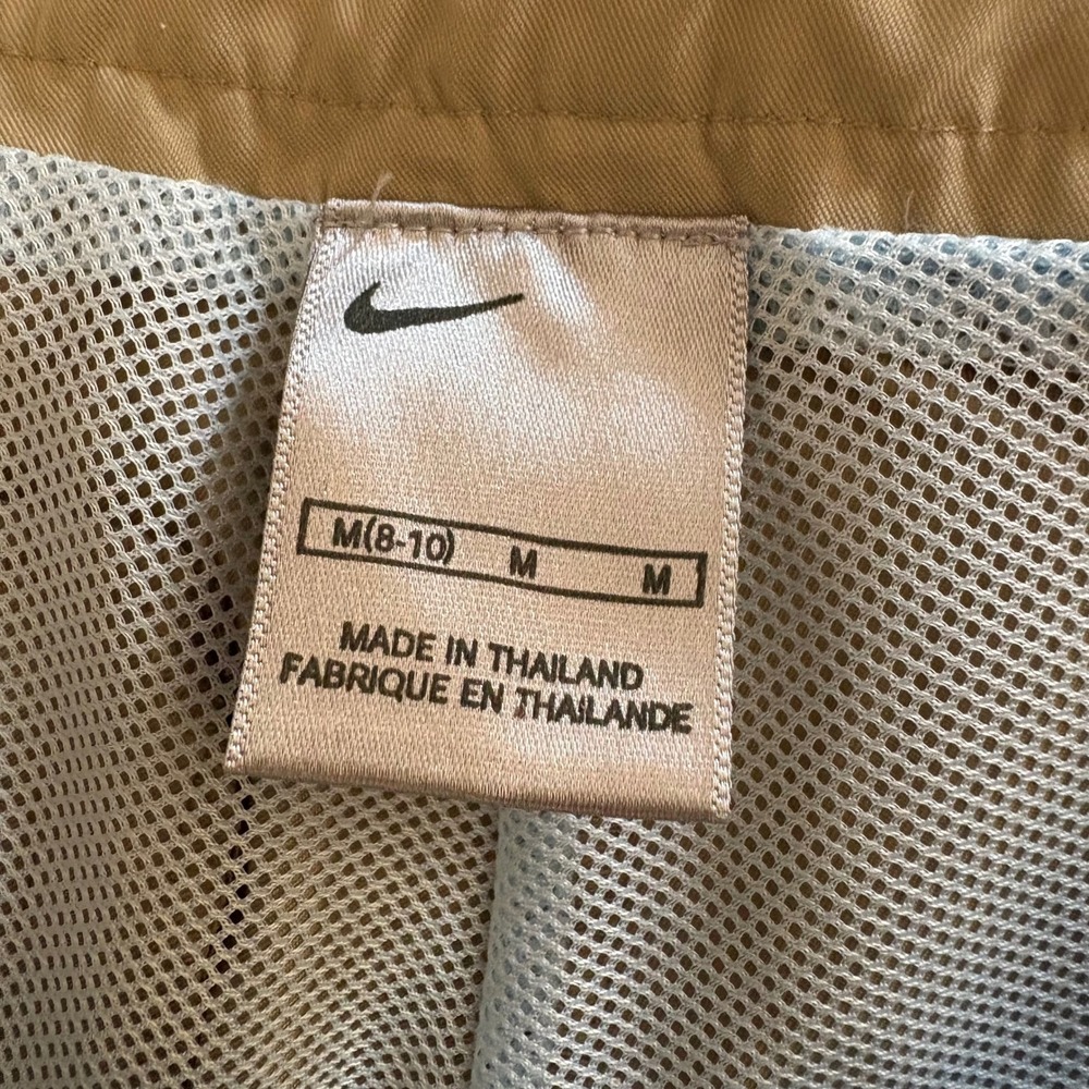 Y2K Nike Wide Leg Lightweight Hiking Pants Womens Size M Tan Gorpcore Utility - Picture 8 of 16